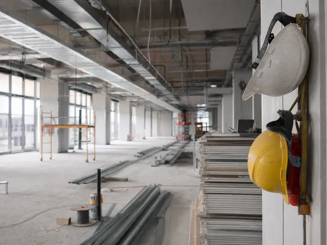 Baustelle im Endausbau mit Zeitdruck als Symbol für enge Übergabefristen vor der Abnahme